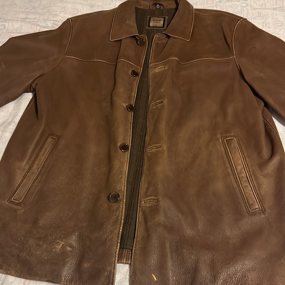 Lather jacket Brown color XL - Picture 2 of 7